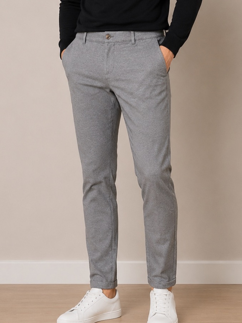 Slacker Elton Stretch Skinny Dress Pants Grey 30